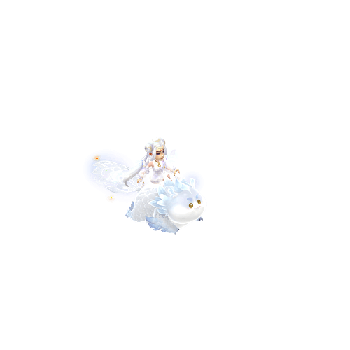炽云缎·月白-狐美人-雪儿素材网