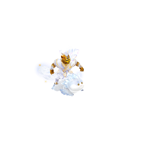 炽云缎·月白-虎头怪-雪儿素材网